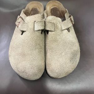 Birkenstock Boston clogs, worn with gentle appreciation